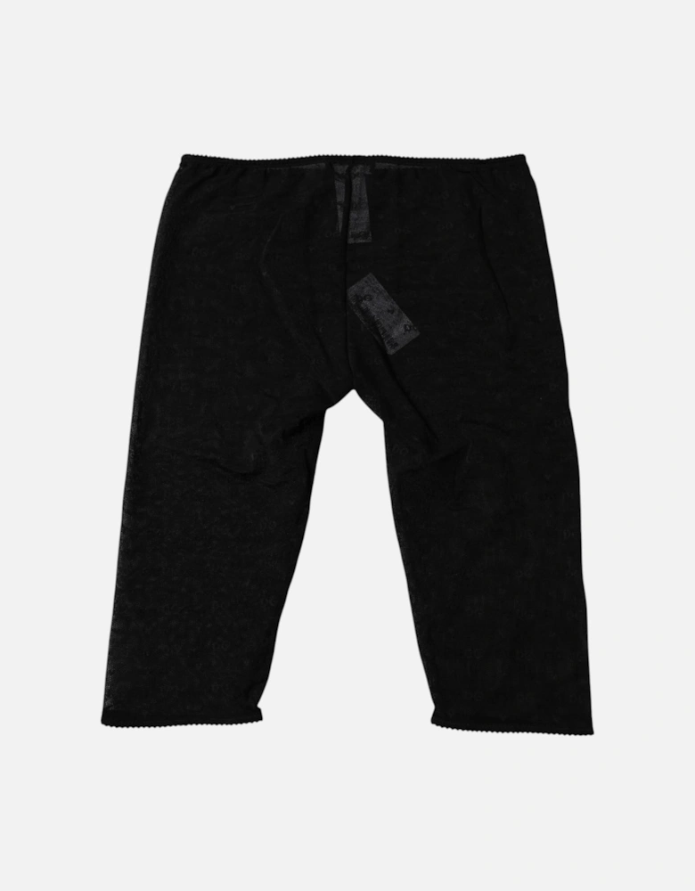 Lace Logo-Patterned Underwear Women - Black