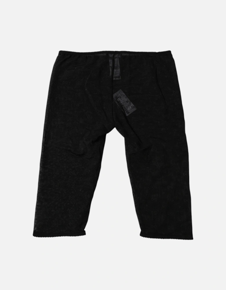 Lace Logo-Patterned Underwear Women - Black