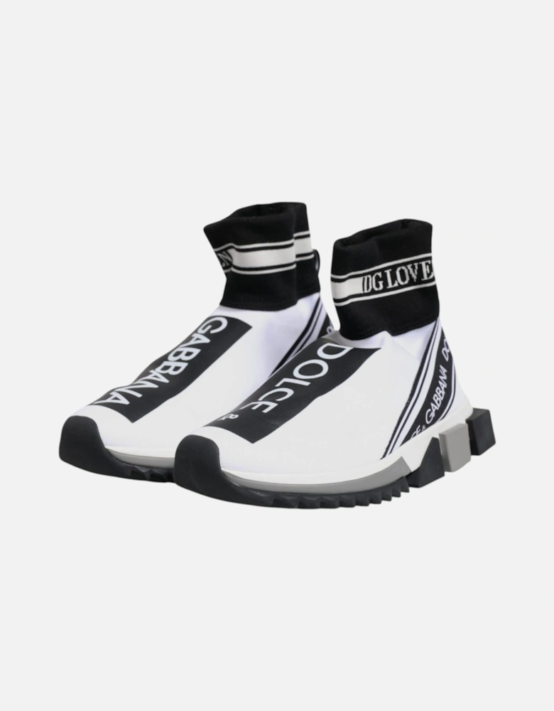 Slip-On Sorrento Sneakers with Ridged Rubber Sole Women - Blackwhite