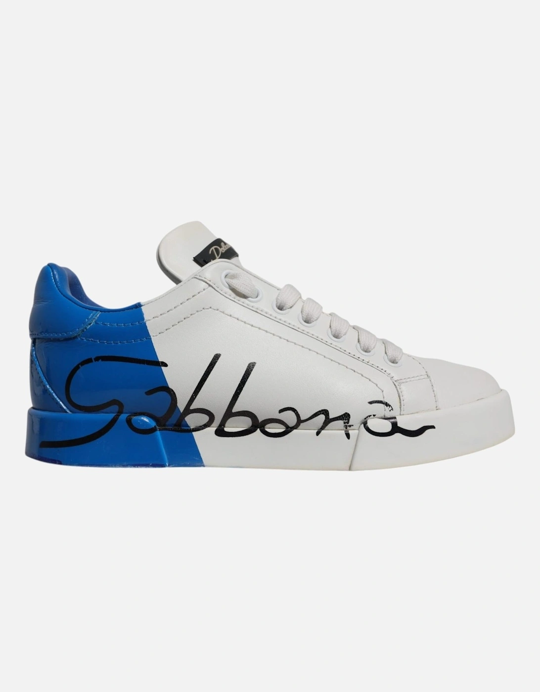 Calfskin Leather Portofino Sneakers with Logo Details Women - Blue And, 6 of 5