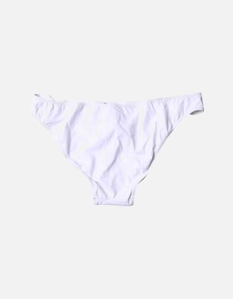 Bikini Bottom Swimwear with Logo Details Women - White