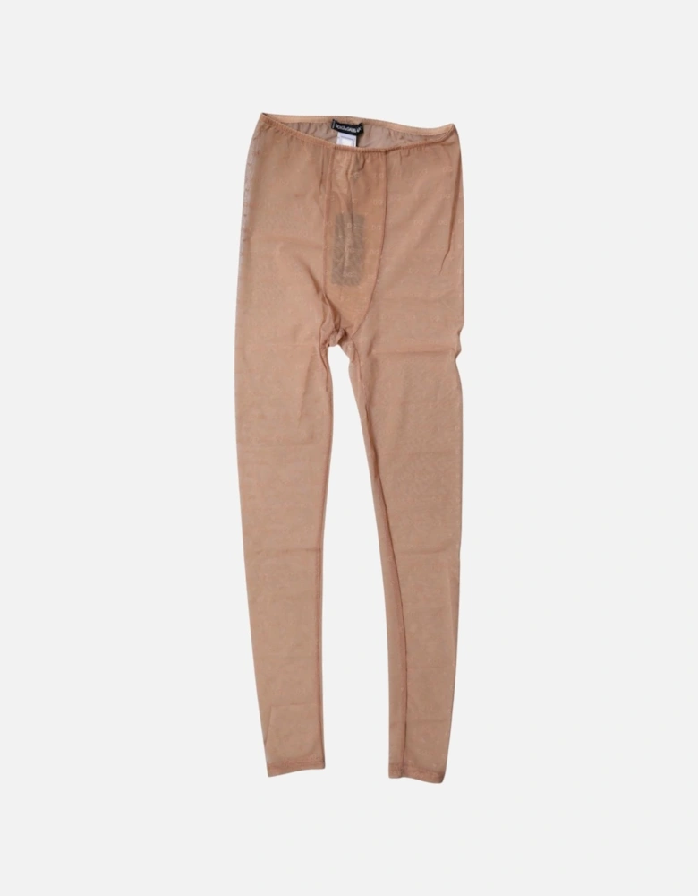 Lace Logo-Patterned Underwear Pants Women - Beige
