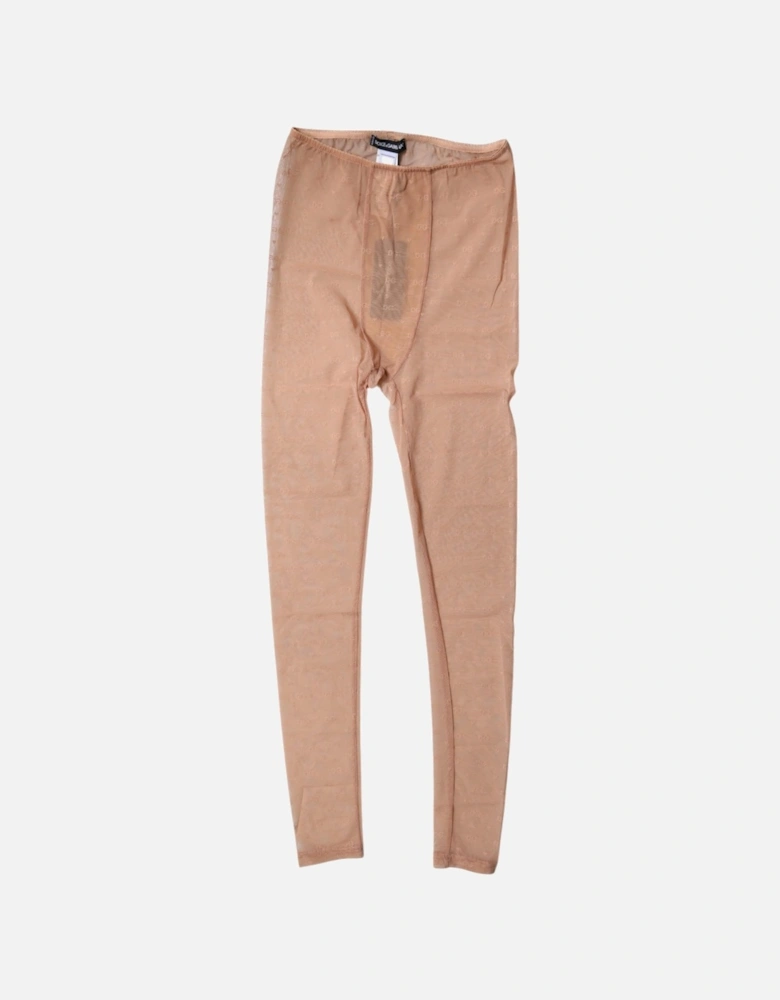 Lace Logo-Patterned Underwear Pants Women - Beige