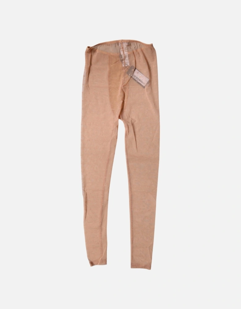 Lace Logo-Patterned Underwear Pants Women - Beige