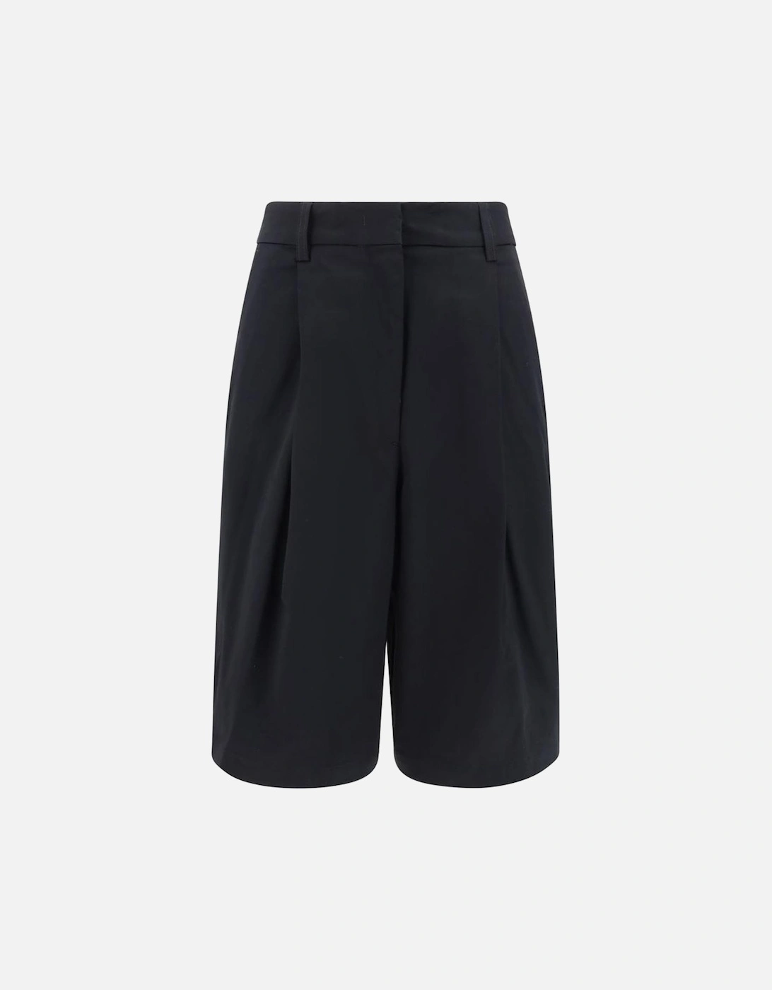 High-Waisted Knee-Length Bermuda Shorts Women - Black, 4 of 3