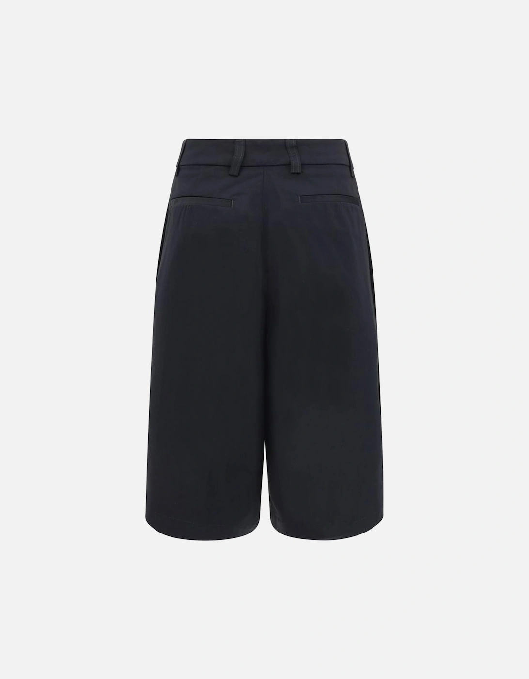 High-Waisted Knee-Length Bermuda Shorts Women - Black