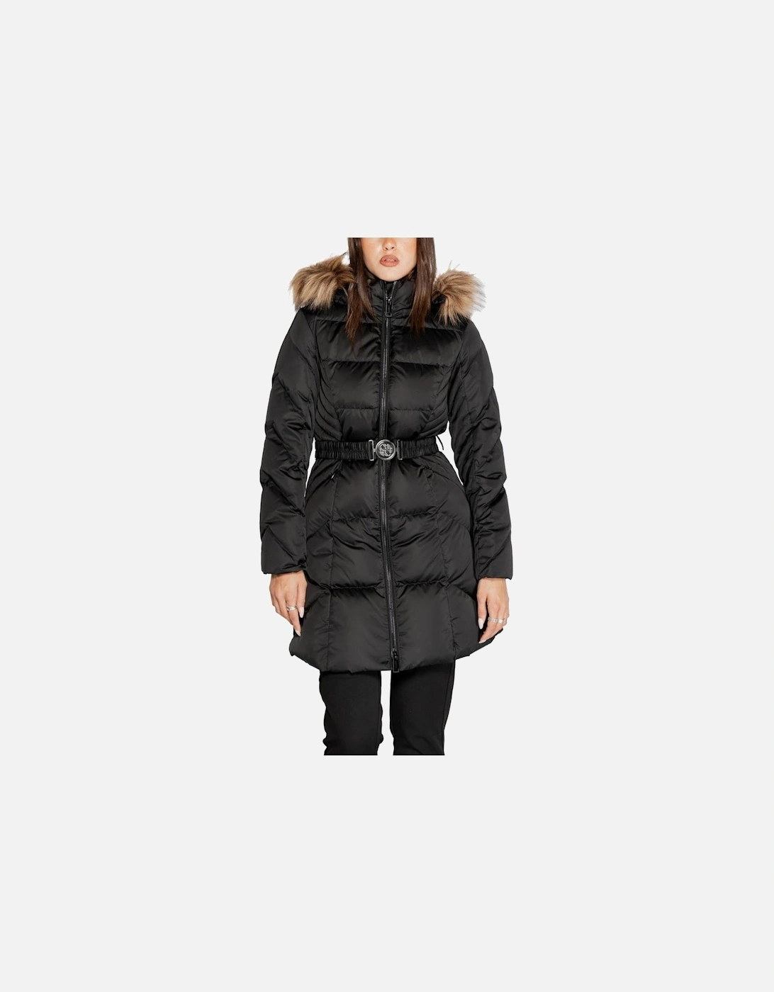 Quilted Puffer Jacket with Hood Women - Black Jackets, 6 of 5