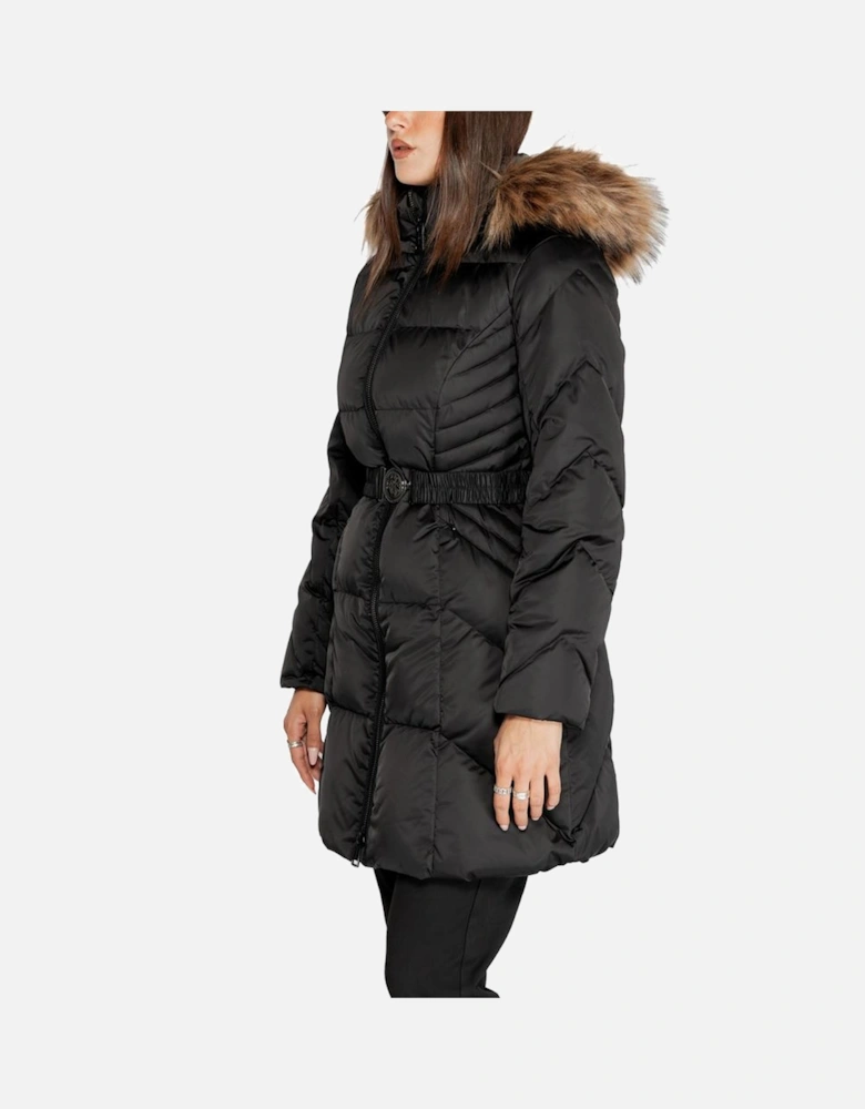 Quilted Puffer Jacket with Hood Women - Black Jackets