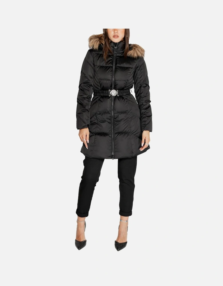 Quilted Puffer Jacket with Hood Women - Black Jackets