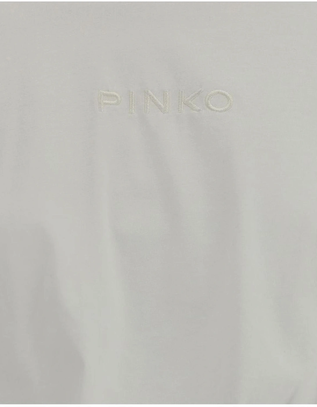 Cropped Ribbed Crew Neck T-Shirt with Signature Stitching Women -
