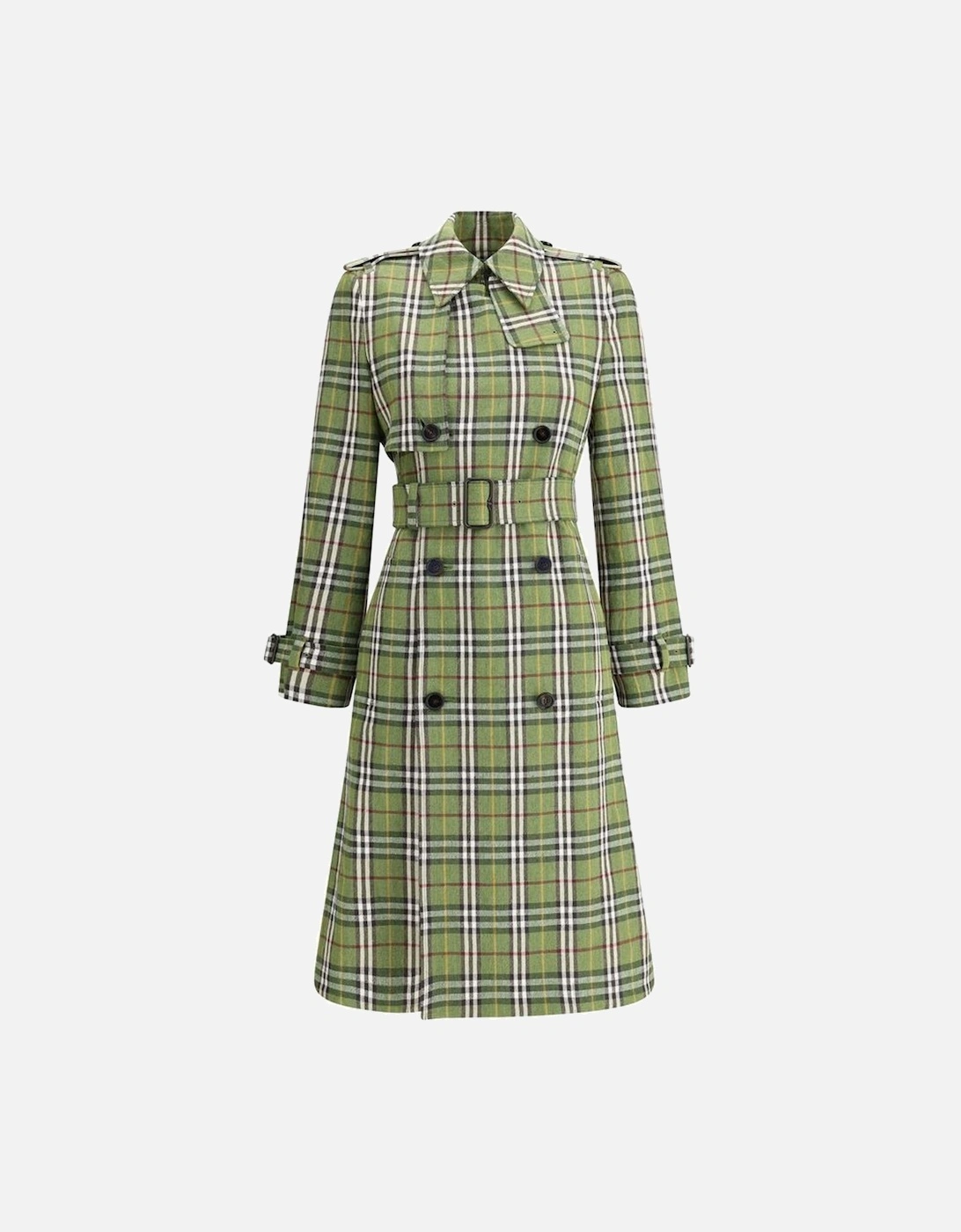Check Archive Double-Breasted Coat Women - Green Jackets, 4 of 3