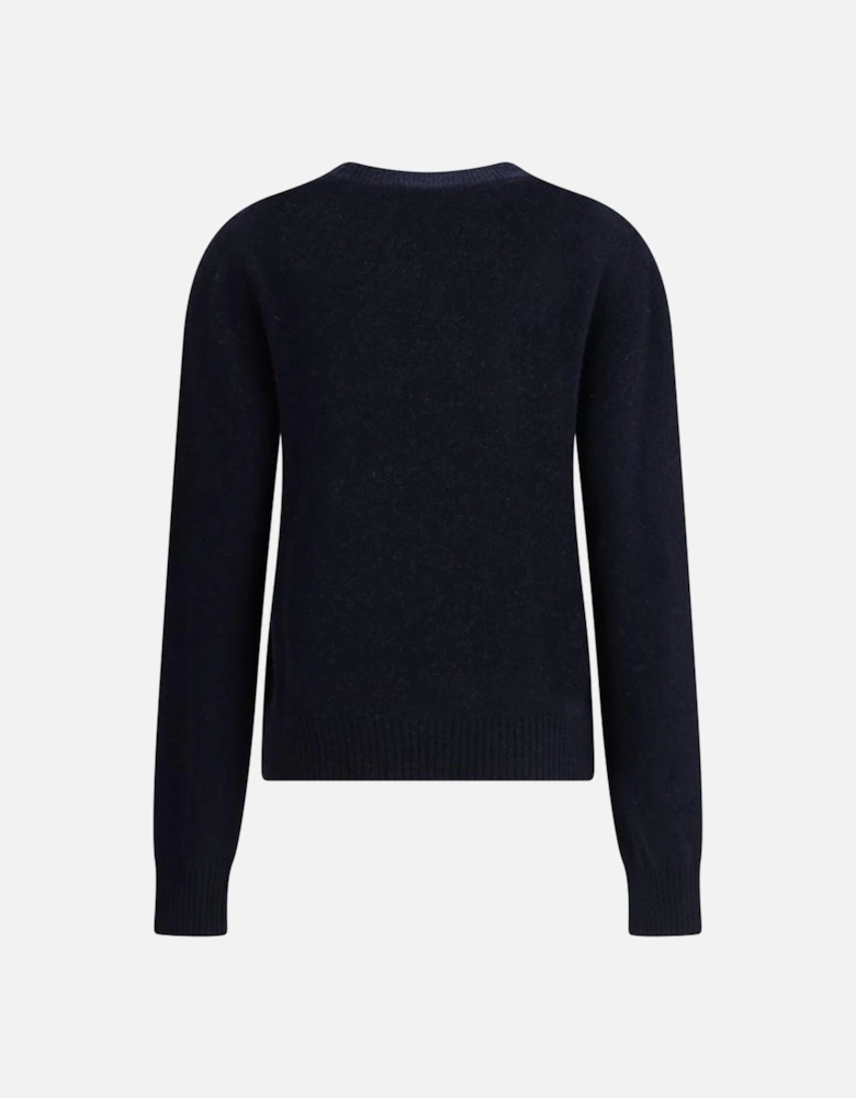Baseball Sweater with Graphic Signature Women - Blue