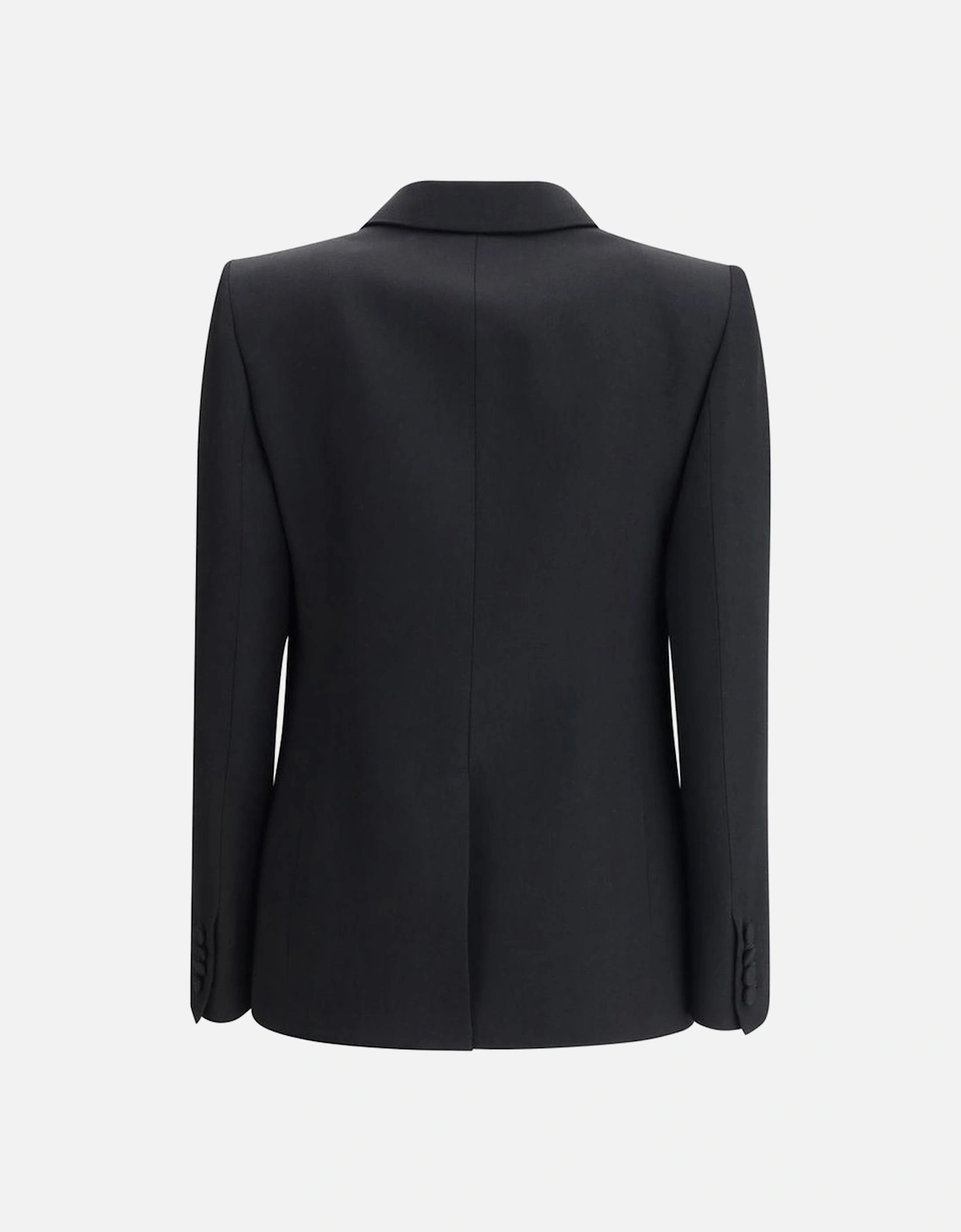 Double-Breasted Wide Lapel Blazer with Patch Pockets Women - Black