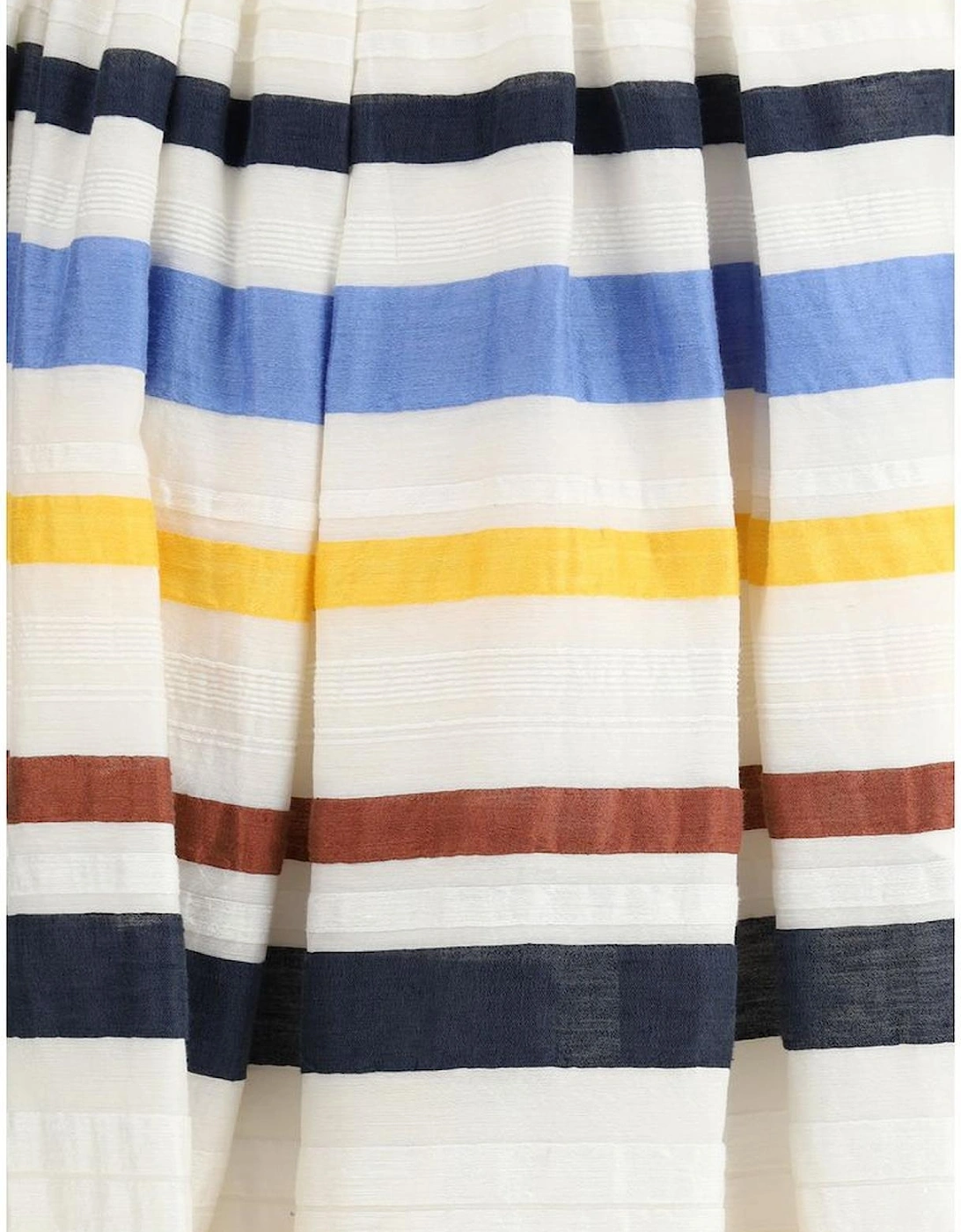 Horizontal Striped Flared Long Skirt Women - Multicolor