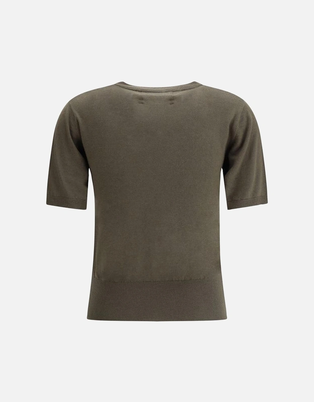Wool Short-Sleeve Sweater Women - Green