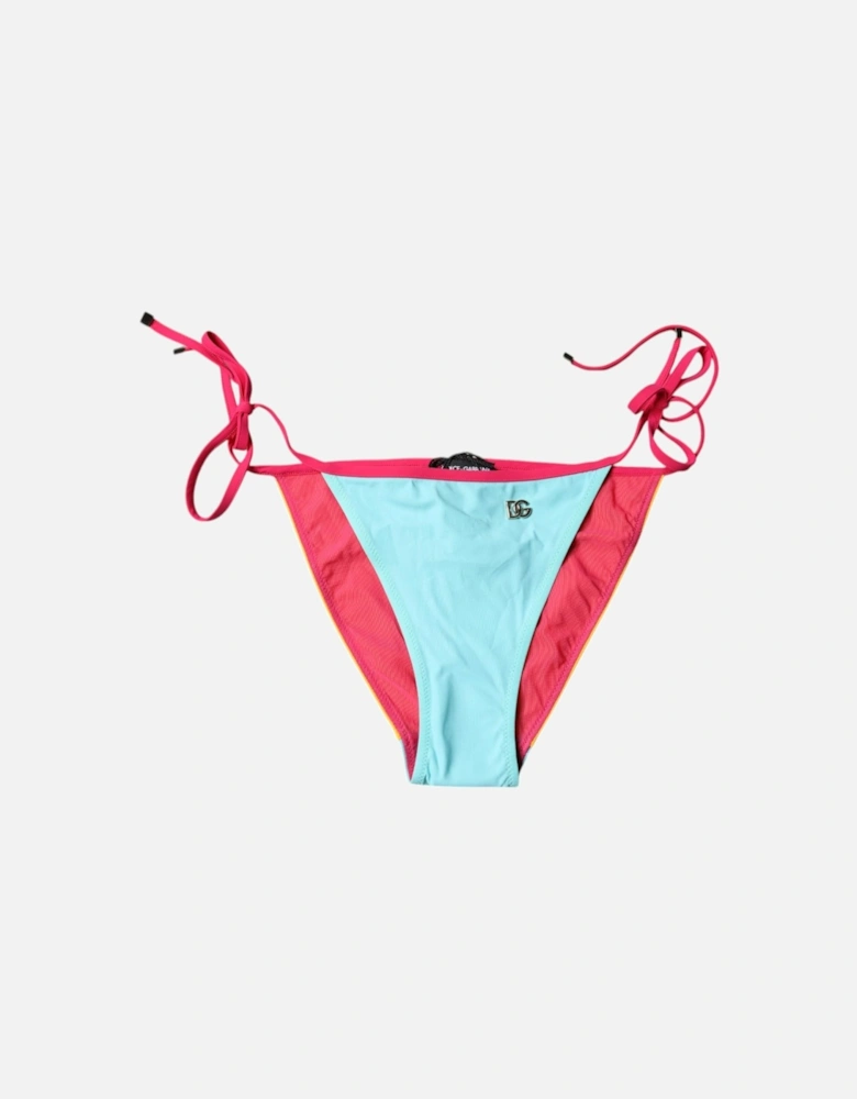 Bikini Bottom Swimwear with Logo Details Women - Multicolor