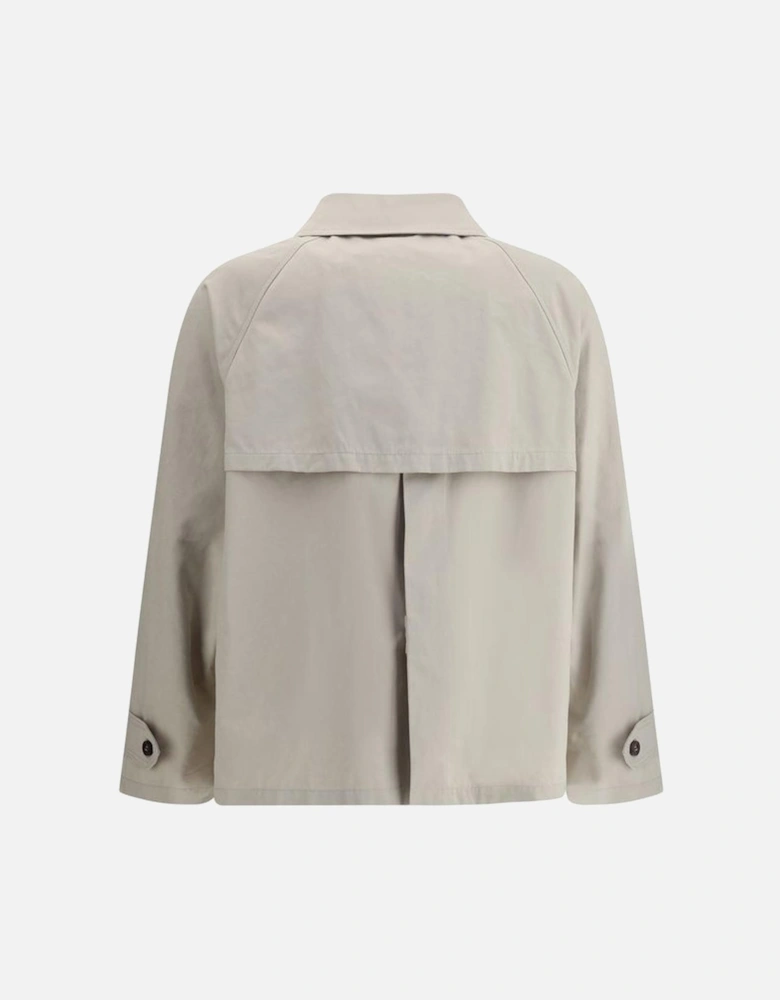 Short Martina Jacket with Classic Collar Women - Beige Jackets