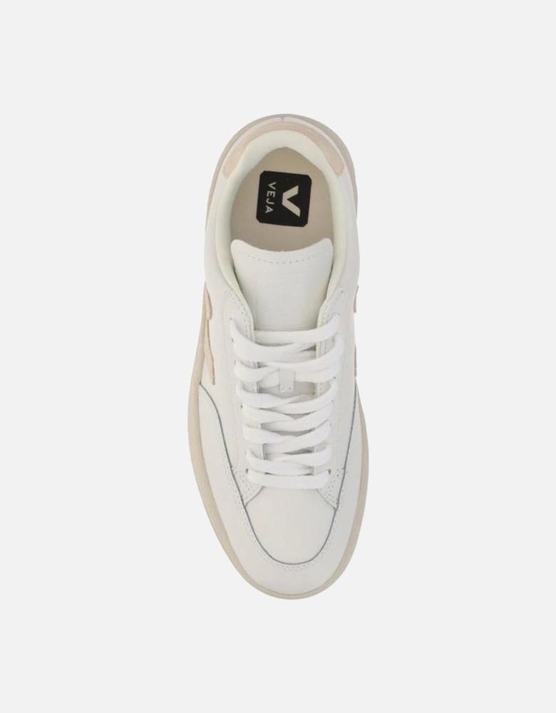 Calfskin V-12 Lace-Up Sneakers with Monogram Women - White