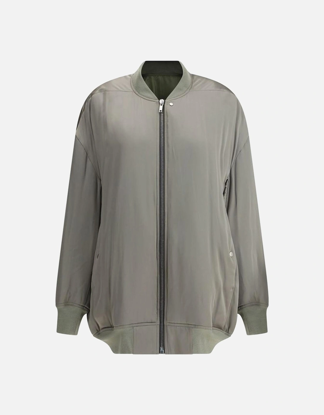 Double-Zip Urban Bomber Jacket with Ribbed Trim Women - Green Jackets, 4 of 3