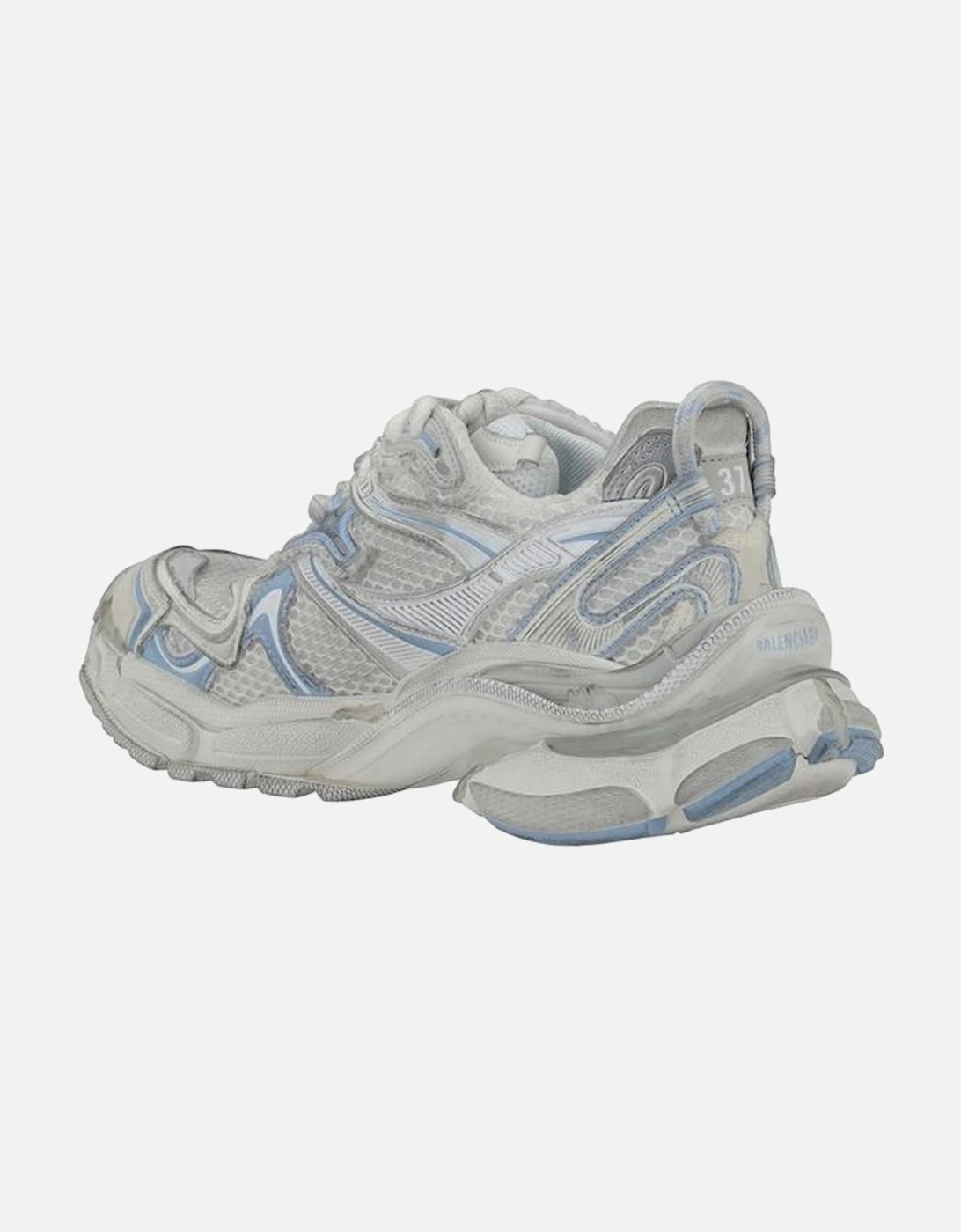 Structured Platform Sole Runner Sneakers with Neon Details Women -