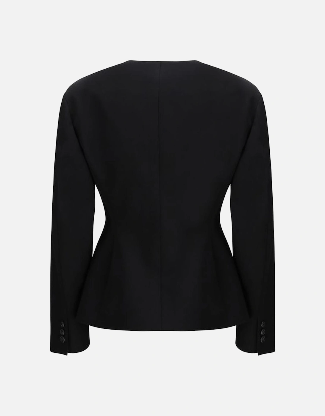 Double-Breasted Jacket with Front Welt Pockets Women - Black Jackets