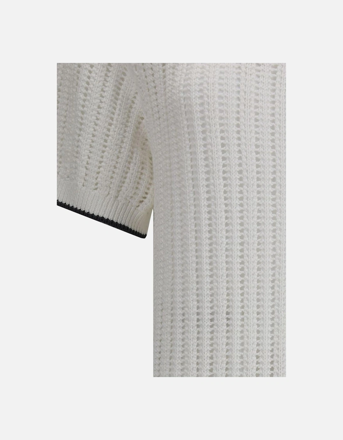Ribbed Crew Neck Short-Sleeved Midi Dress Women - White Dresses