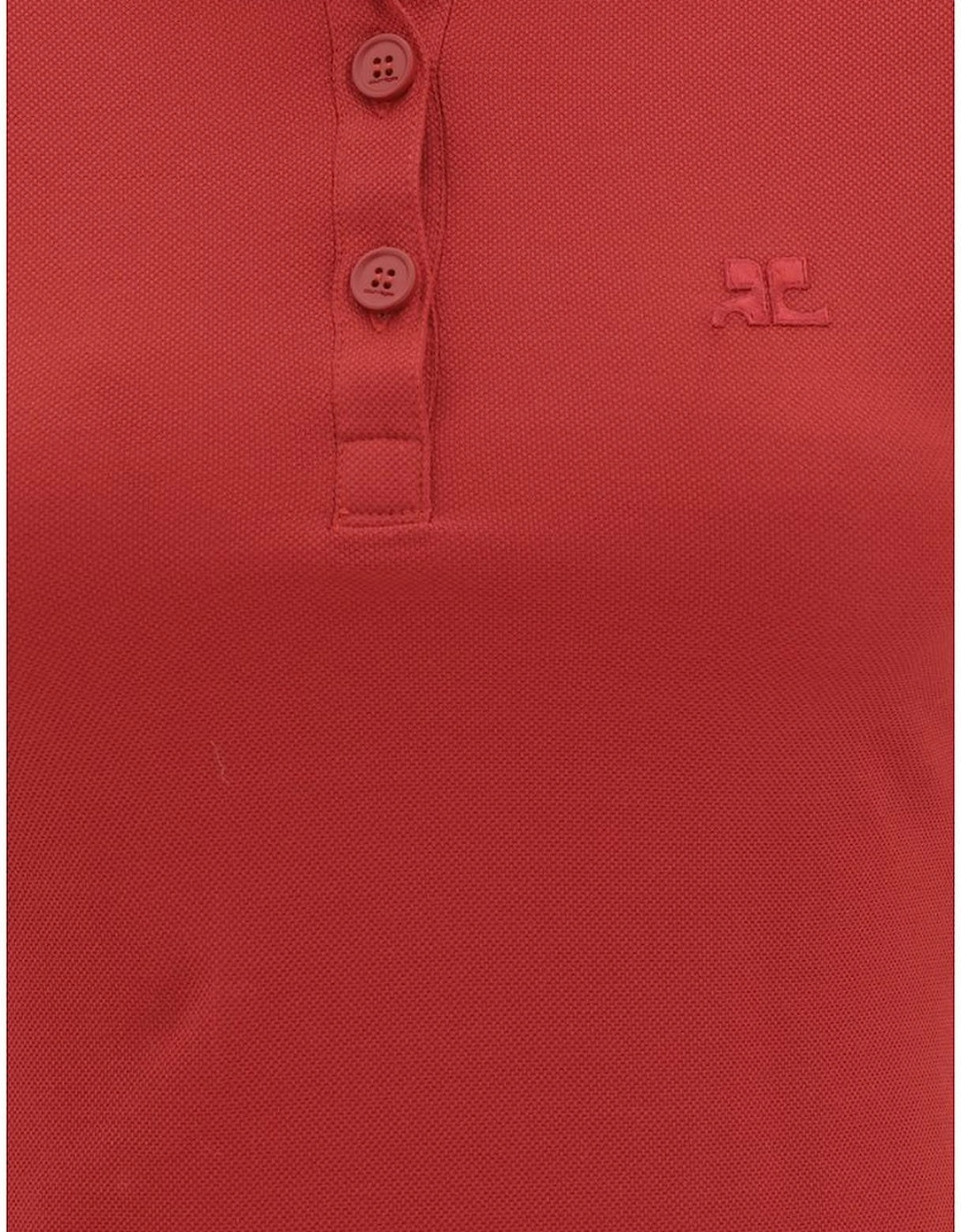 Cotton Polo Shirt Style Dress with Embroidered Logo Women Dresses