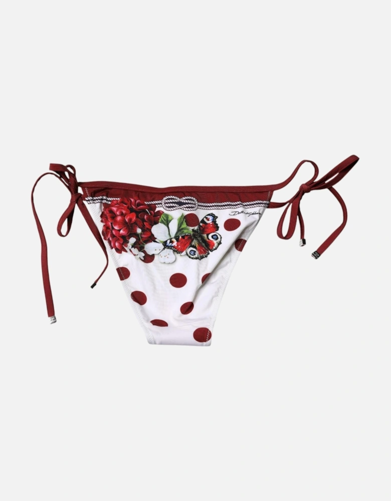 Bikini Bottom Swimwear with Logo Details Women - White