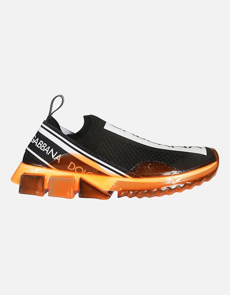 Low Sneakers in Nylon Mesh with Logo Print Women - Black