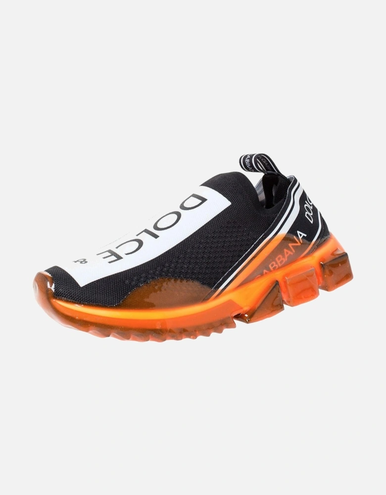 Low Sneakers in Nylon Mesh with Logo Print Women - Black