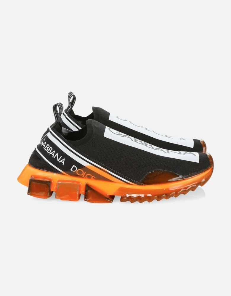 Low Sneakers in Nylon Mesh with Logo Print Women - Black