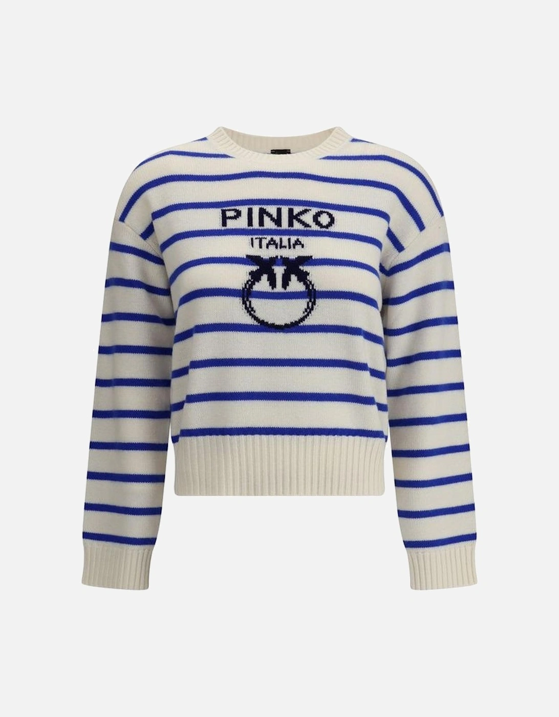 Striped Sweater with Ribbed Crew Neck and Logo Women - Multicolor, 4 of 3