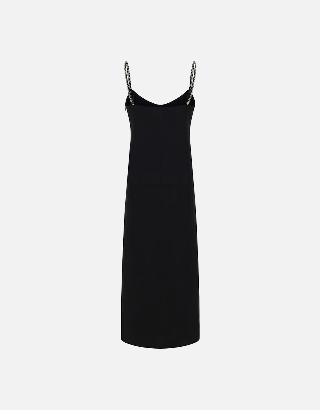 Summer Dress with Gold-Plated Chain Straps Women - Black Dresses