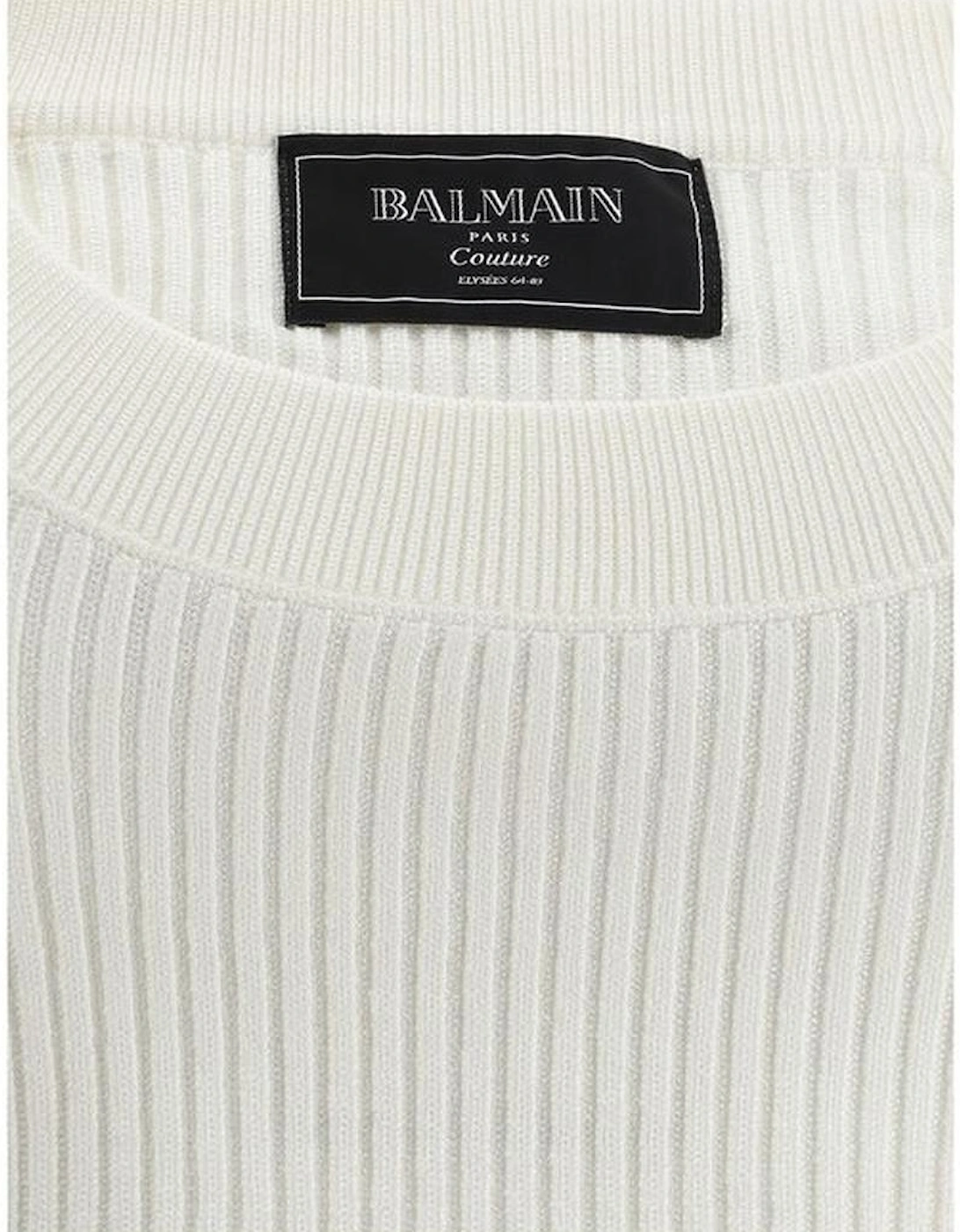 Cropped Top with American Neckline and Embossed Button Closure Women -