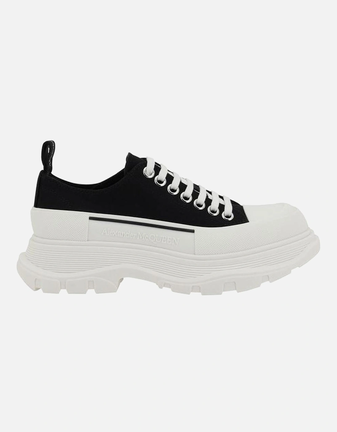 Cotton Sneakers with Reinforced Toe and Platform Sole Women - Black, 5 of 4