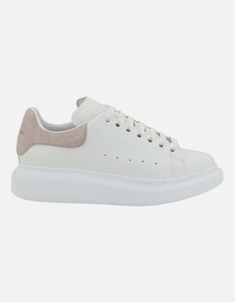 Leather Sneakers with Platform Sole Women - White