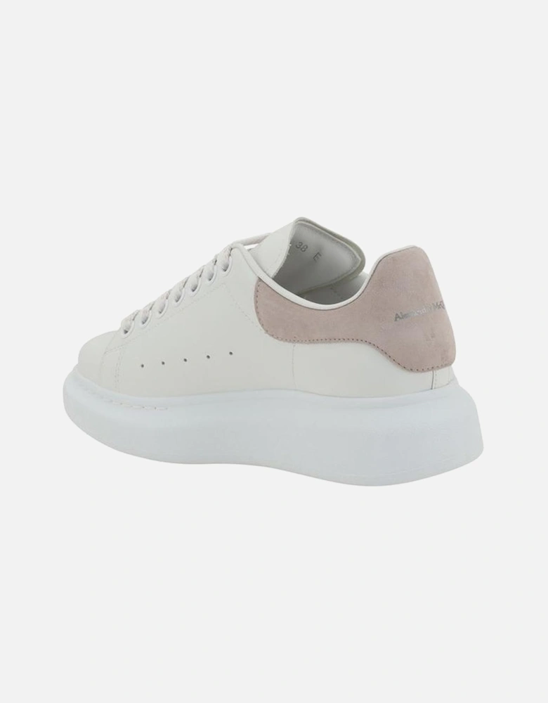 Leather Sneakers with Platform Sole Women - White