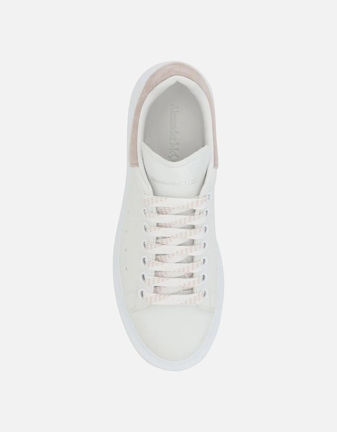 Leather Sneakers with Platform Sole Women - White