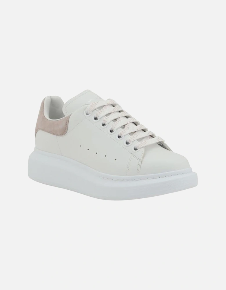 Leather Sneakers with Platform Sole Women - White