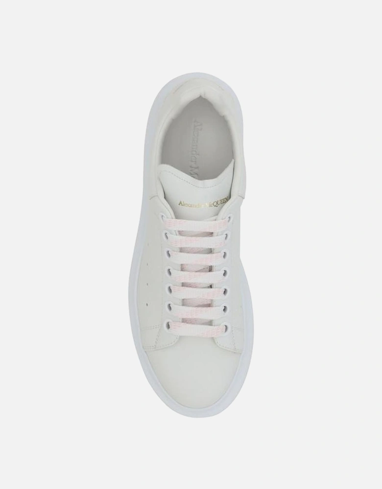 Leather Platform Sole Lace-Up Sneakers Women - White