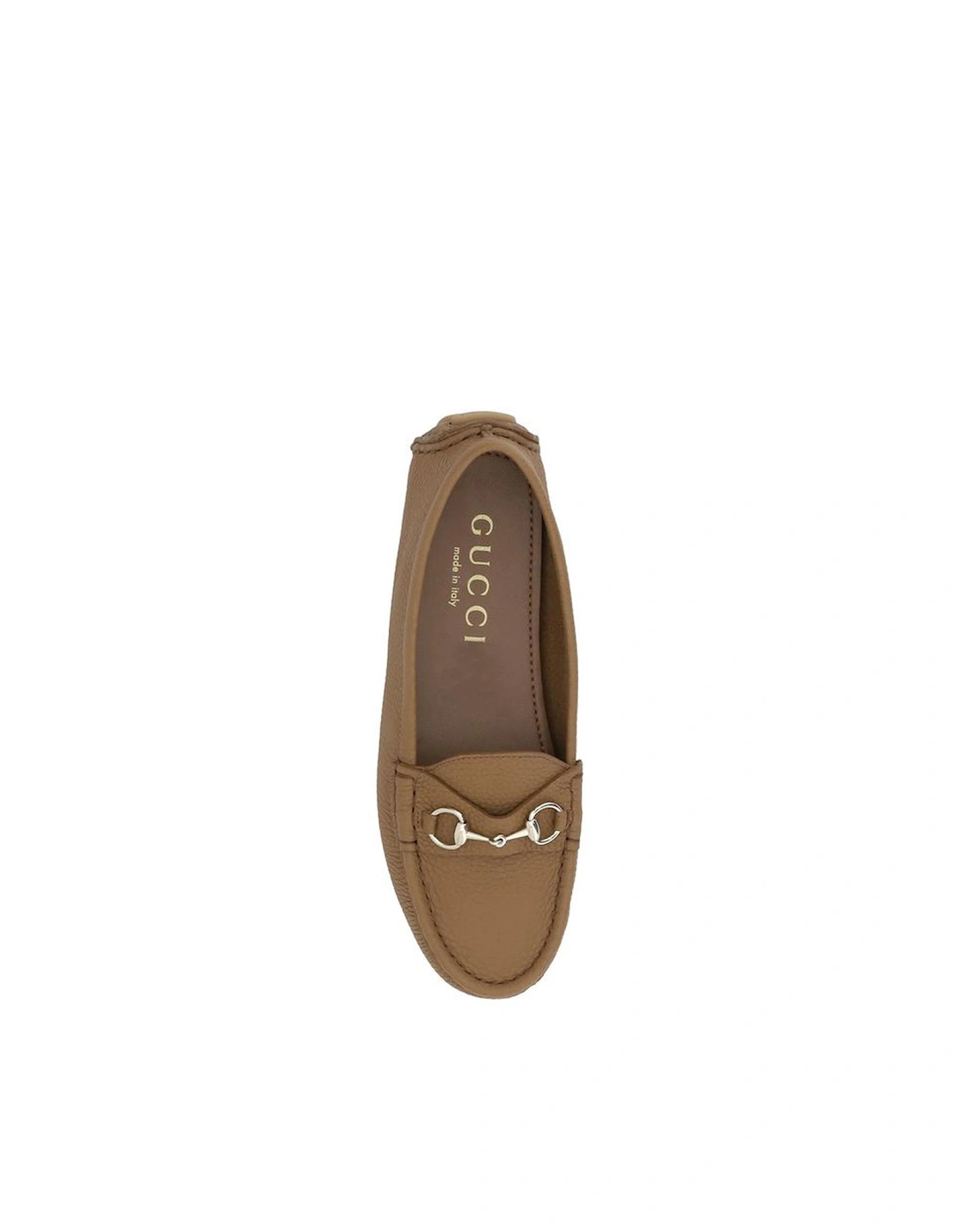 Driver Loafers with Horsebit Embellishment Women - Brown Flats
