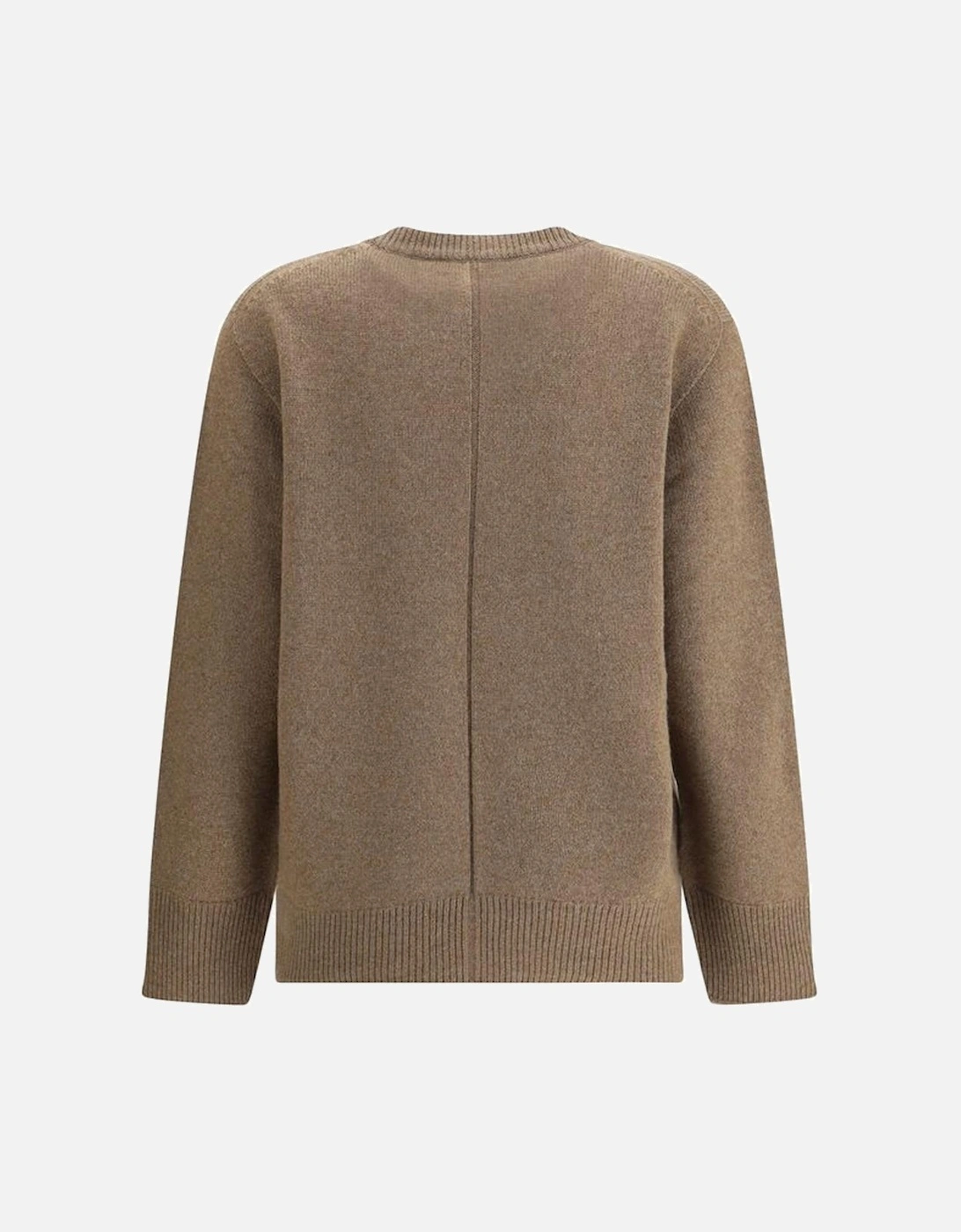 Hibem Cashmere Sweater with Ribbed Details Women - Brown