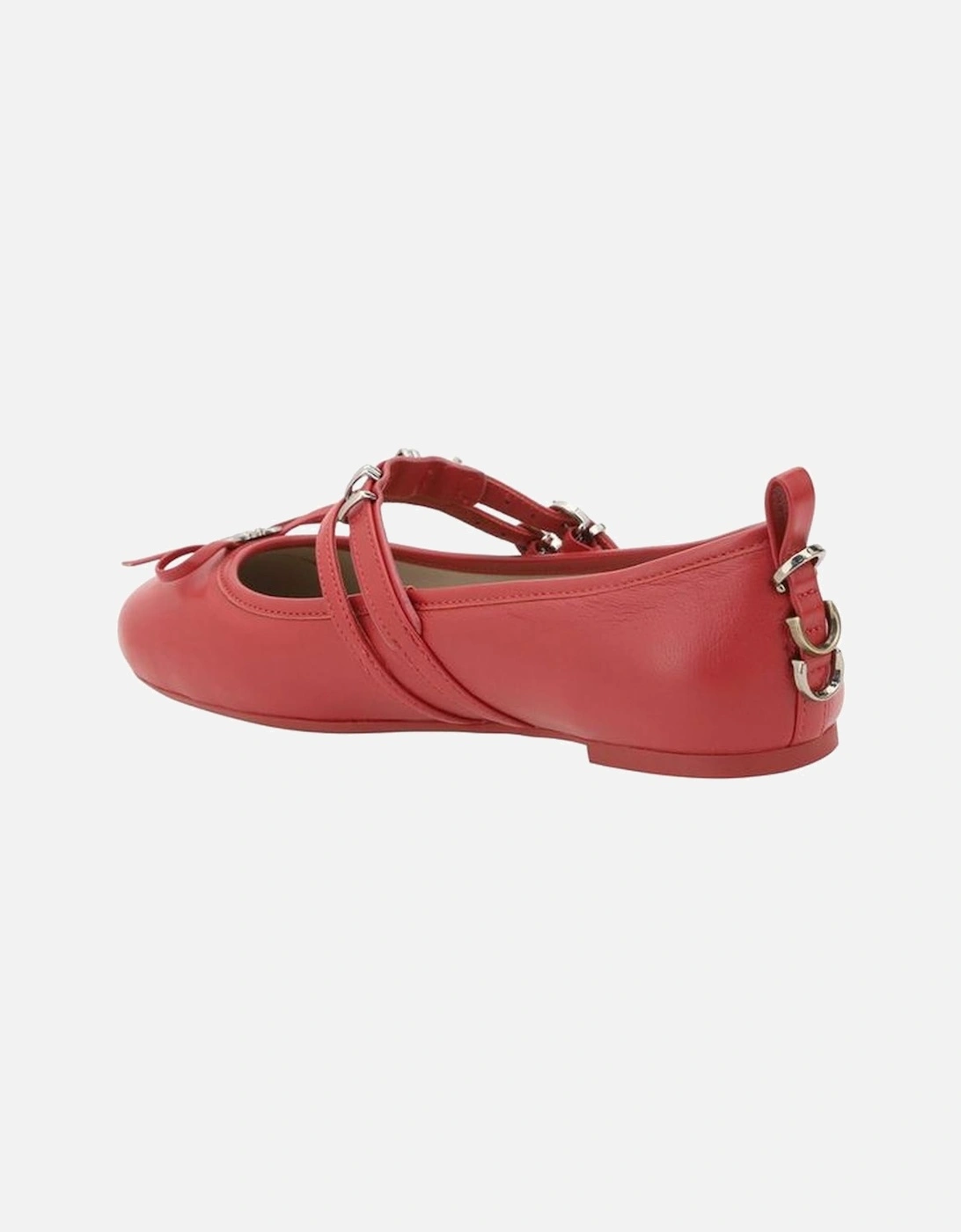 Gioia Ballerinas with Adjustable Buckles and Bow Detailing Women - Red