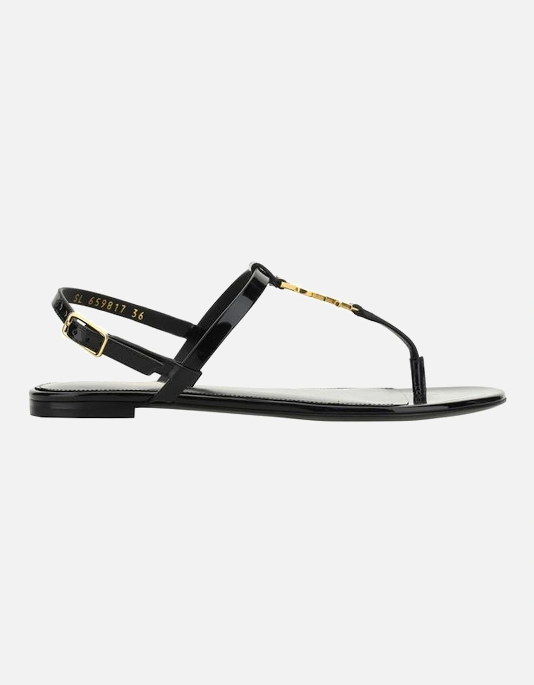 Calfskin Cassandra Ankle Strap Sandals Women - Black, 5 of 4