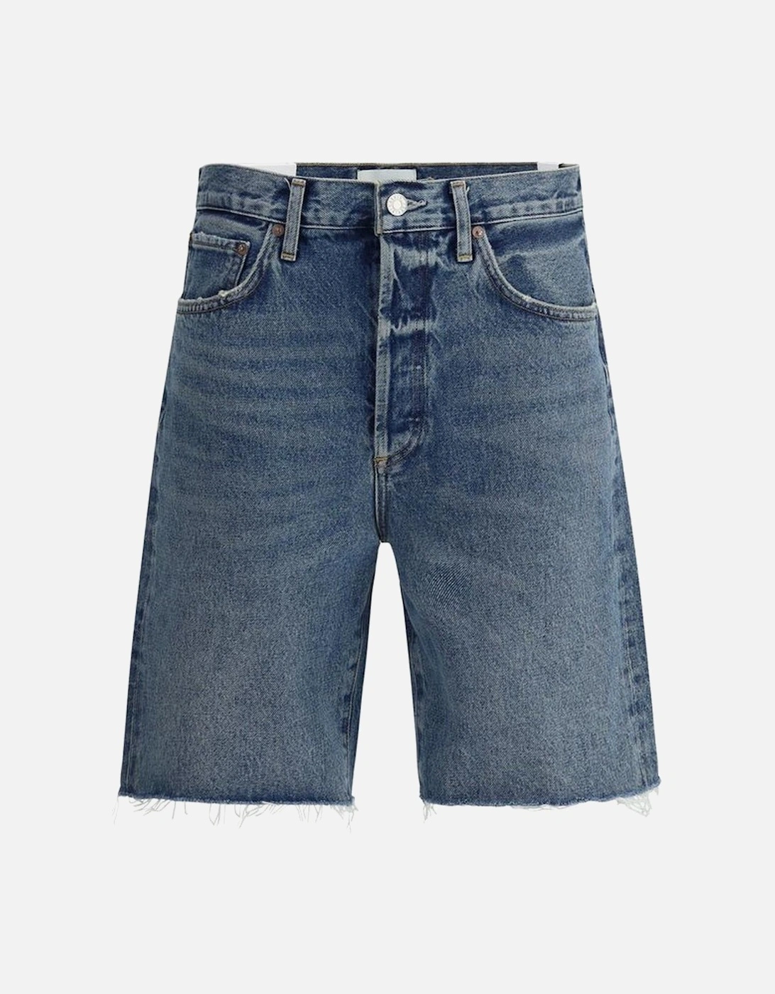 Raw Hem Bermuda Shorts with Five Pockets Women - Blue, 4 of 3