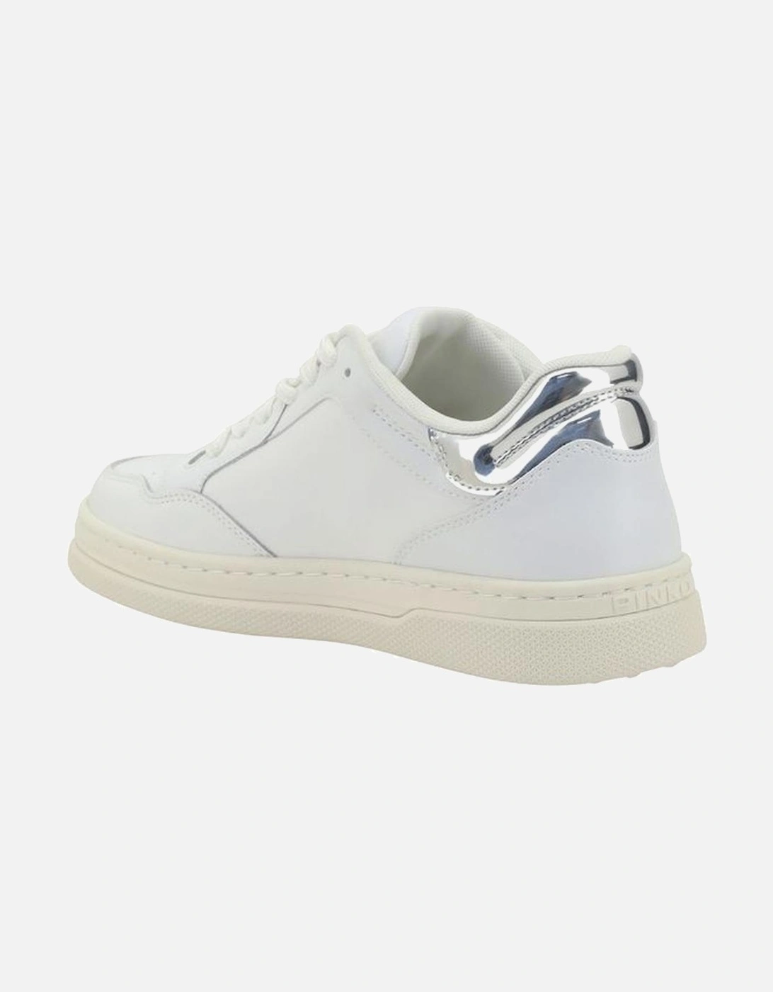 Mandy Paneled Lace-Up Sneakers with Perforated Toe Women - White