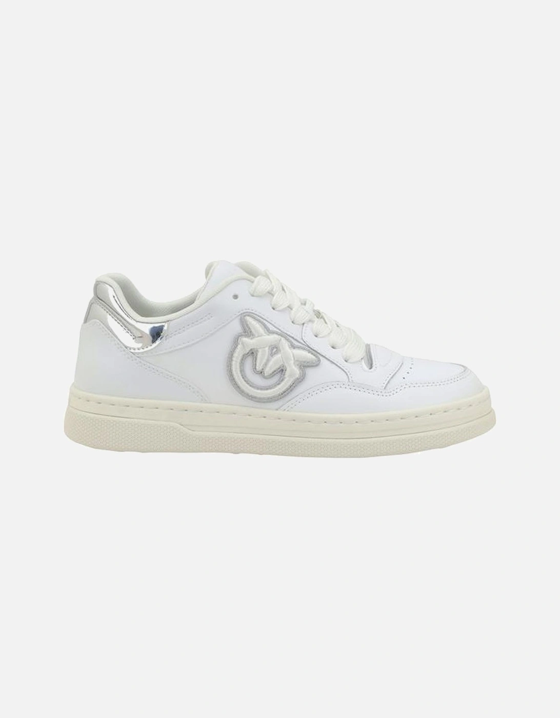 Mandy Paneled Lace-Up Sneakers with Perforated Toe Women - White, 5 of 4