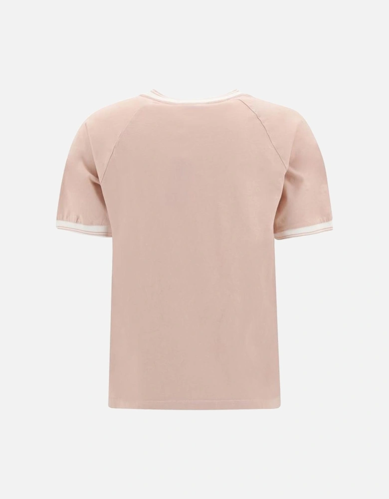Ribbed Crew Neck Raglan Sleeve T-Shirt Women - Multicolor