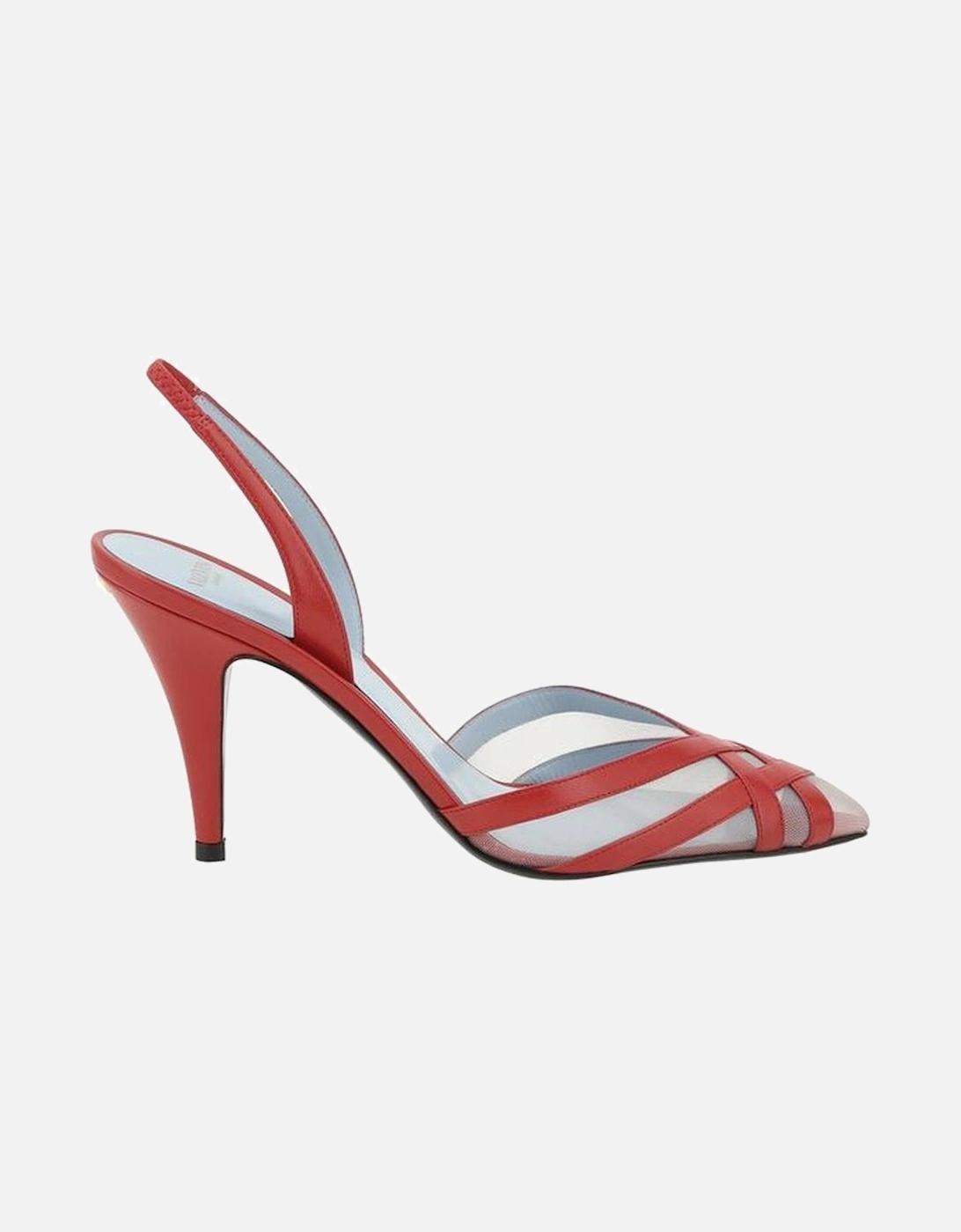 Elegant Leather Pumps with Stiletto Heel Women - Red Sandals, 5 of 4