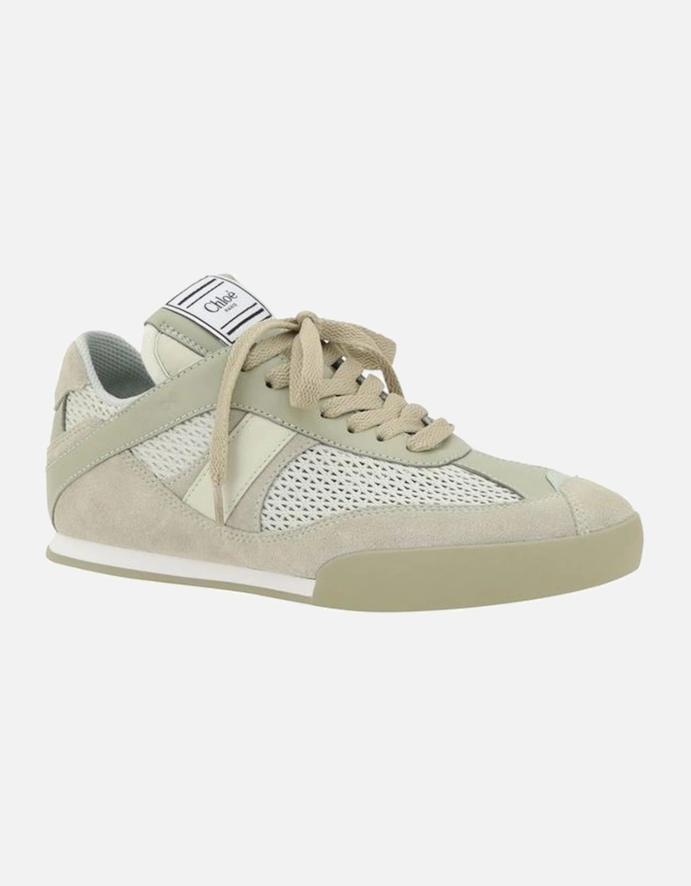 Mesh Leather Suede Lace-Up Sneakers Women - Multicolor